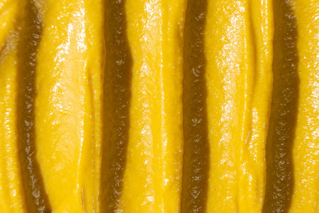 Macro Texture Mustard Sauce, Natural Traditional Spicy Mustard Sauce