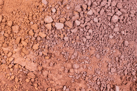 Macro texture of different shades of eyeshadow top view.