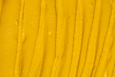 Macro Texture Mustard Sauce, Natural Traditional Spicy Mustard Sauce