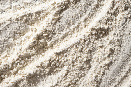 Abstract Cooking Background, Wheat Flour Texture Top Viewの写真素材
