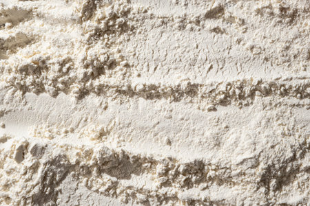 Abstract Cooking Background, Wheat Flour Texture Top View