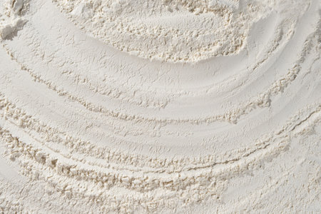 Abstract Cooking Background, Wheat Flour Texture Top Viewの写真素材