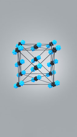Model of Crystal Lattice of Carbon Dioxideの写真素材