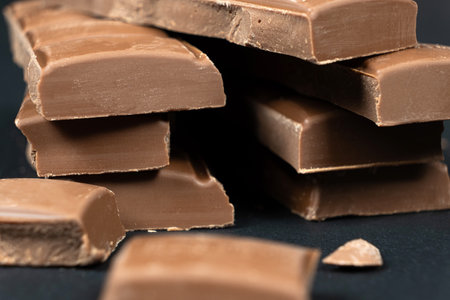 Natural Organic Vegan Lactose-Free Low Carb Gluten-Free Chocolate White Backgroundの写真素材