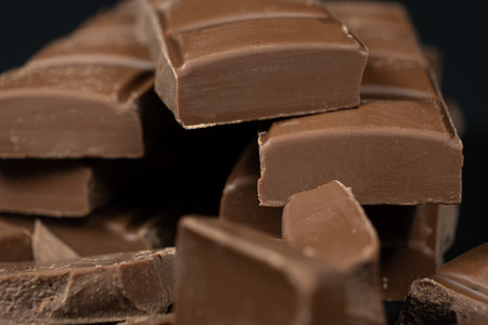 Natural Organic Vegan Lactose-Free Low Carb Gluten-Free Chocolate White Backgroundの写真素材