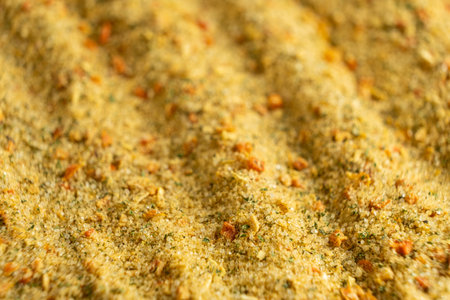 Vegetable dry natural seasoning macro culinary background.の写真素材