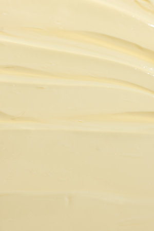 Creamy Mayonnaise Texture Abstract Culinary Background.