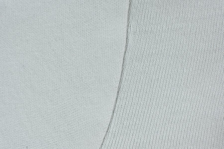 Macro texture of a fabric consisting of one hundred percent cottonの写真素材