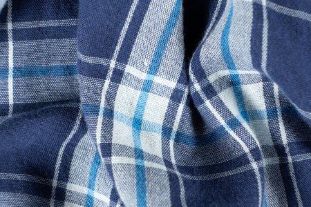 Macro texture of a fabric consisting of one hundred percent cottonの写真素材