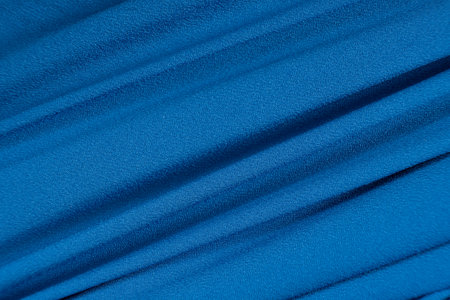 Macro Texture Polyester Blue Fabric.の写真素材