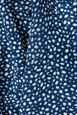 One hundred percent polyester fabric macro top view.の写真素材