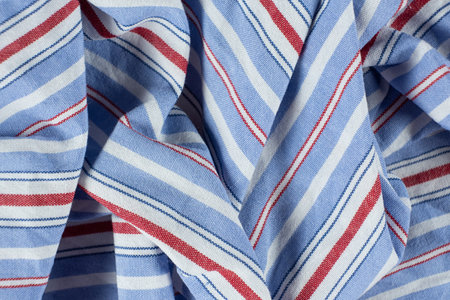 Macro texture of a fabric consisting of one hundred percent cottonの写真素材