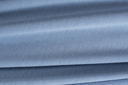 Abstract fabric blue cotton background macro texture.の写真素材