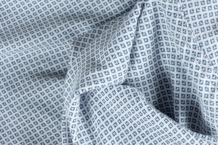 Macro texture of a fabric consisting of one hundred percent cotton