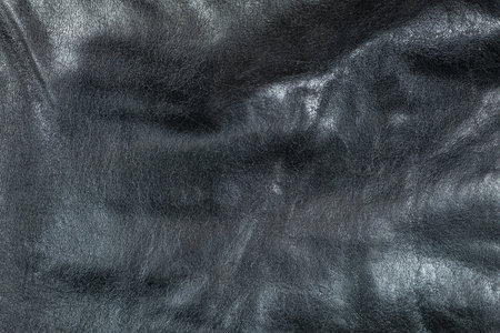 Abstract Black Leather Background, Macro Textureの写真素材