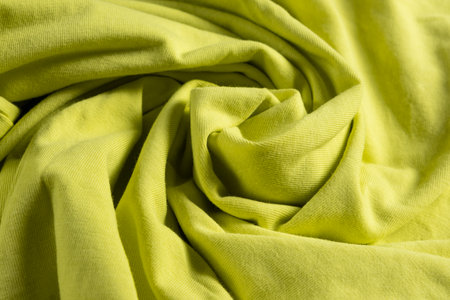 Macro Texture of Pure Cotton Fabricの写真素材