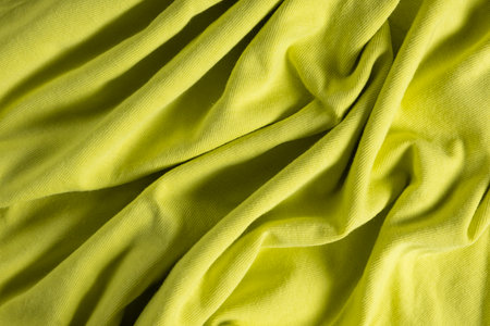 Macro Texture of Pure Cotton Fabricの写真素材