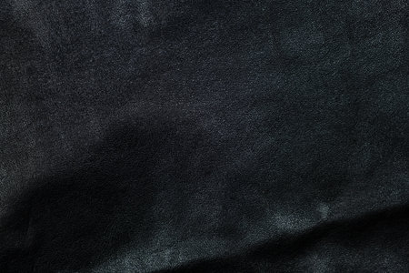 Black Leather Material Texture in Macro View.の写真素材