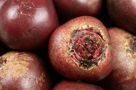 Healthy Raw Red Beet with Natural Skin.