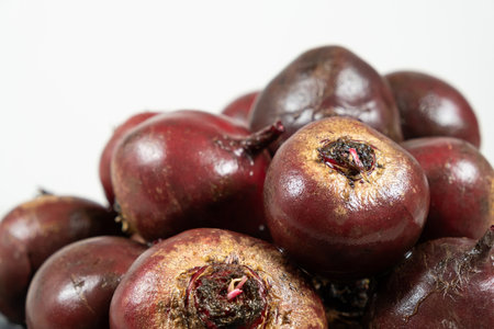 Organic Red Beetroot Vegetable Unpeeled and Uncut.の写真素材