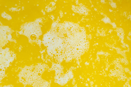 The process of making ghee from butter, macro textureの写真素材