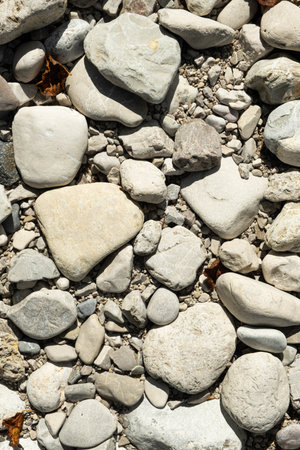 Calm Stone Background with River Rock Feel. Organic Natural Surface for Abstract Design.の写真素材