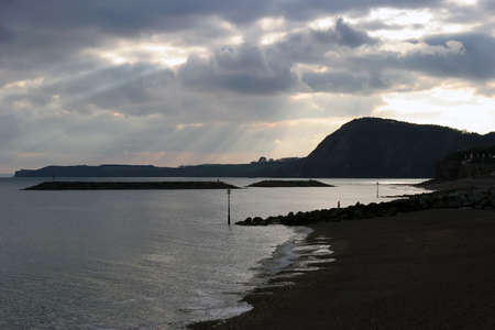 A Scenic view from Sidmouth, Devon.の写真素材