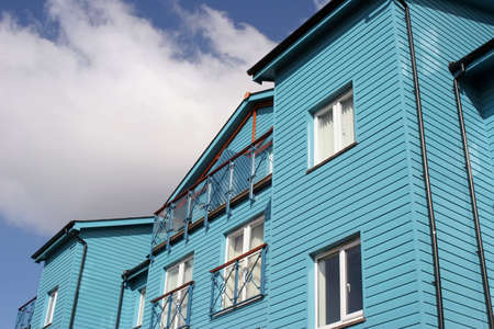 A house at the Marina at Exmouth, Devon.の写真素材