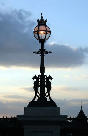 River Thames Street lamp.の写真素材