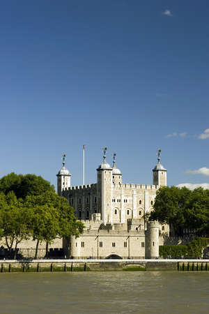 The Tower Of London on the river Thames.