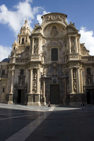 Santa María Cathedral of the Diocese of Cartagena in Murcia, Spain.の写真素材