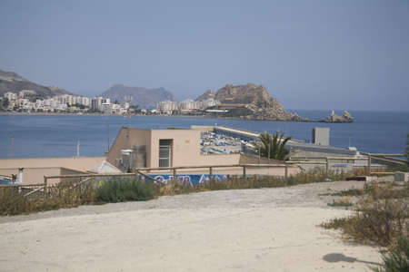 Puerto de Mazarron beach, Murcia. Spain,の写真素材