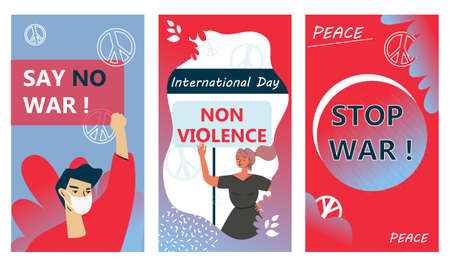 No War Hand Drawn Stories Illustration