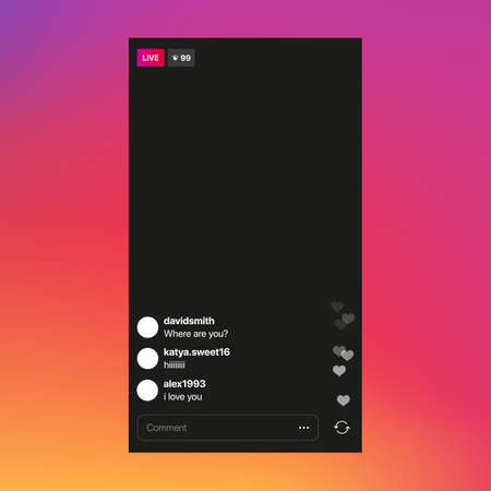 Social Media Mailing App Interface Conceptのイラスト素材