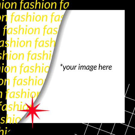 Bright Fashion social media Post. Vector illustrationのイラスト素材