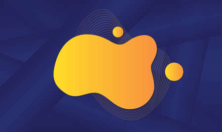 Gradient abstract background with liquid shape. Vector illustrationのイラスト素材