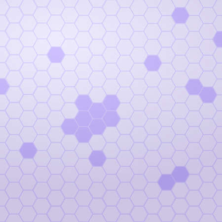 Violet Hexagon Shapes Abstract Square Background. Vector illustrationのイラスト素材