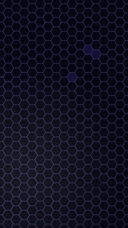 Dark Purple Hexagon Stories Background. Hexagon Pattern. Vector illustration