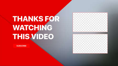 Video Service Packshot Template. Put your content into placeholders. Social Media Vector Blank Wireframe. Vector illustrationのイラスト素材