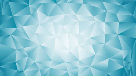Abstract Mosaic Background with Triangle Particles. Blue Gradient Puzzles. Vector illustrationのイラスト素材