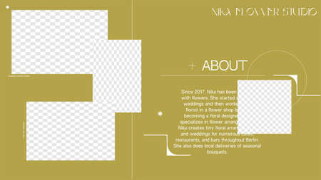 Horizontal Website Template for Your Business. Frame for Your Content. Landing Page, MockUp for...
