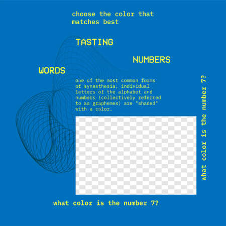 Blue Post Template for Publication in Social Media. Frame with a spot for Photo or Video With...