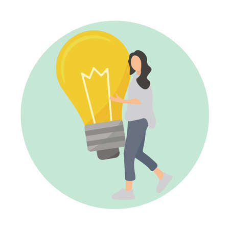 Trendy template for bloggers. Ideas. Vector illustrationのイラスト素材