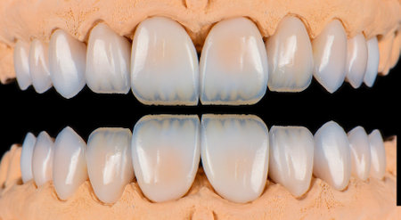 emax ceramic crowns and veneersの写真素材