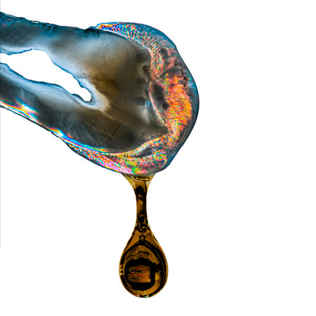 dental art photography of an extracted tooth