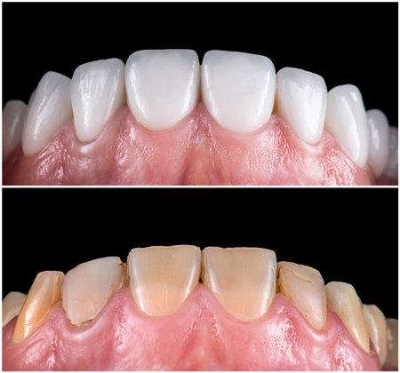 emax ceramic crowns and veneersの写真素材