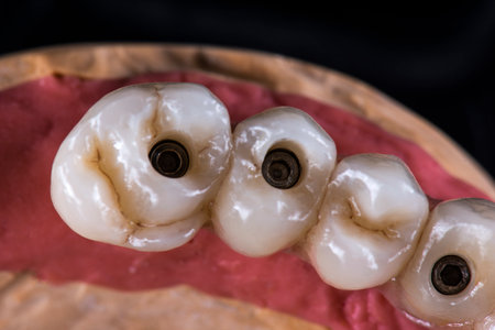 restorations on dental implantsの写真素材