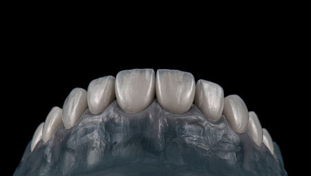 emax ceramic veneers b1 colorの写真素材