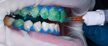 teeth professional whiteningの写真素材