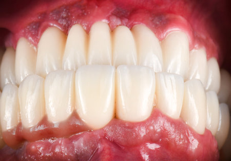 emax ceramic cowens on implantsの写真素材